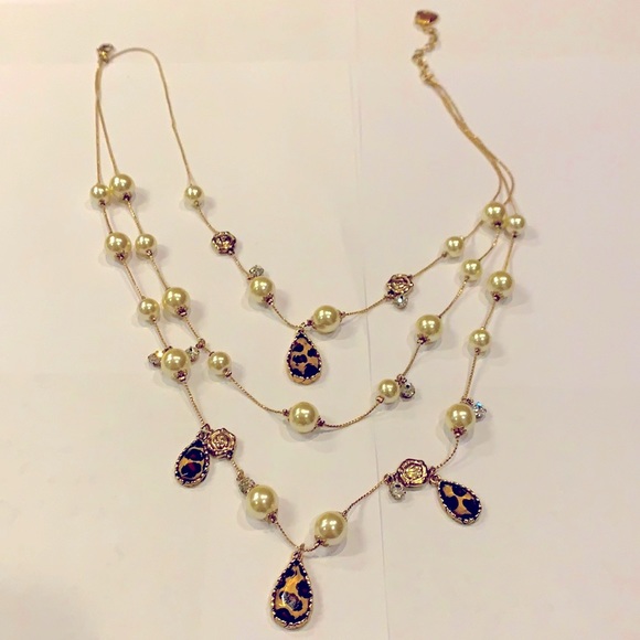 Betsey Johnson Jewelry - Betsey Johnson Leopard Charm Necklace
